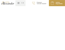 Tablet Screenshot of hotelalexander.net